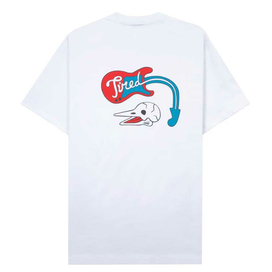 * Popular Tired Skate Music S/S Tee White Men'S T-Shirts