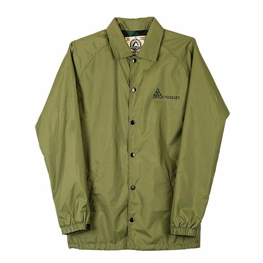 * Wholesale Rome Degenerati Coaches Jacket Olive Men'S Jackets