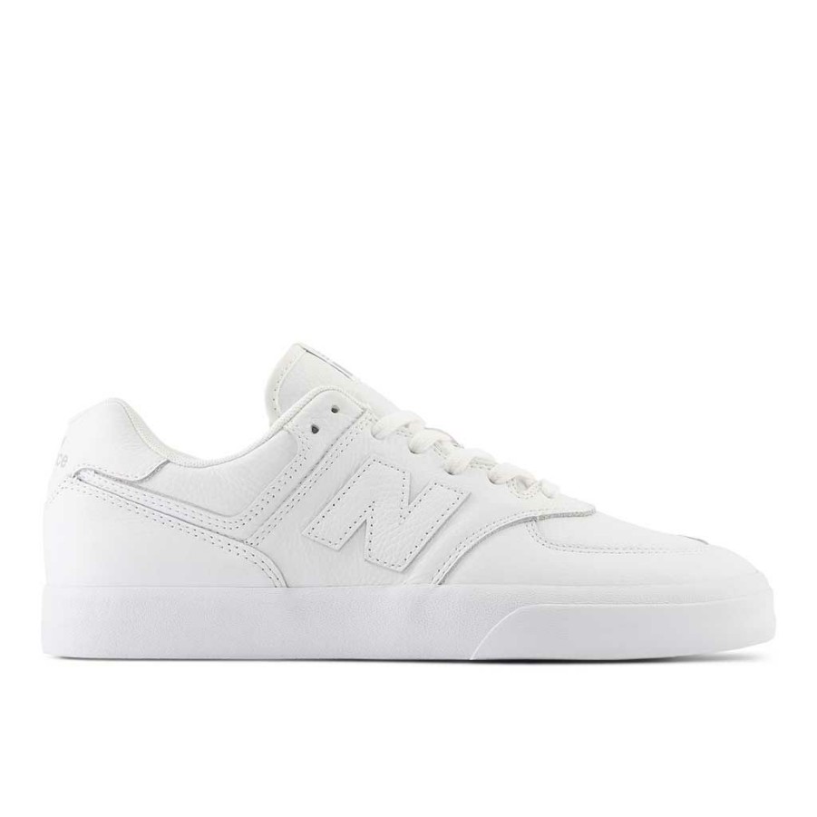 * Free Delivery New Balance Nm574 Vulc White/White Men'S Shoes