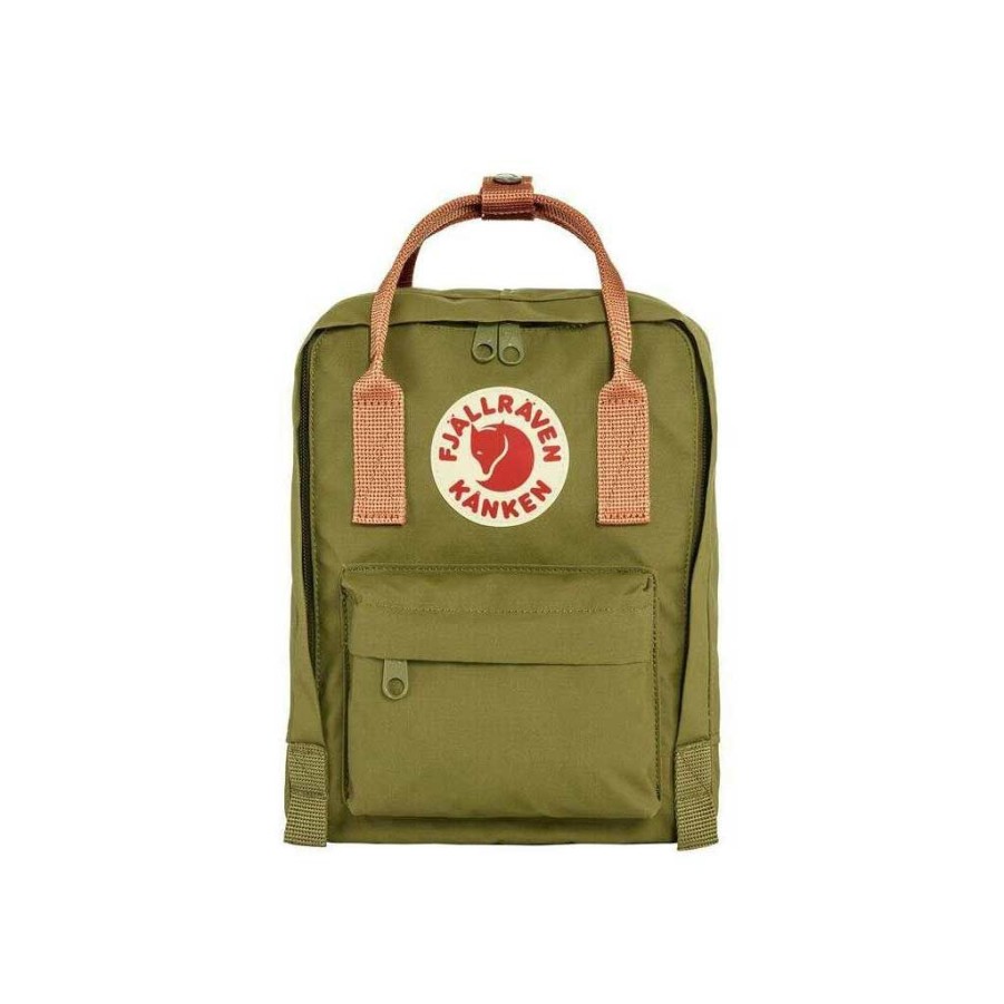 * 100% Guarantee Fjallraven Kanken Mini Backpack Foliage Green/Peach Sand Men'S Backpacks