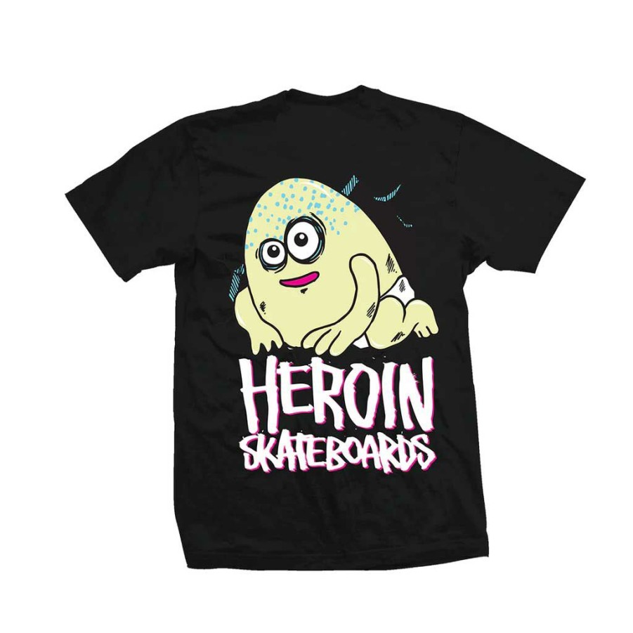 * Sale Online Heroin Mini Egg Tee Black Men'S T-Shirts