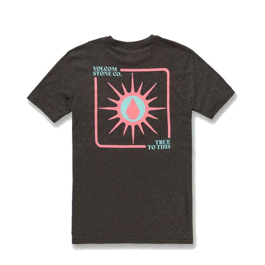 * Clearance Volcom Fun Burn S/S Tee Dark Black Heather Men'S T-Shirts