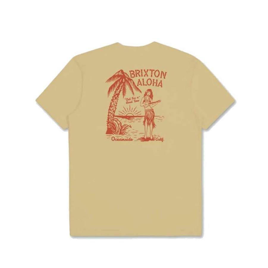 * Wholesale Brixton Good Times S/S Tailored Tee Straw Men'S T-Shirts