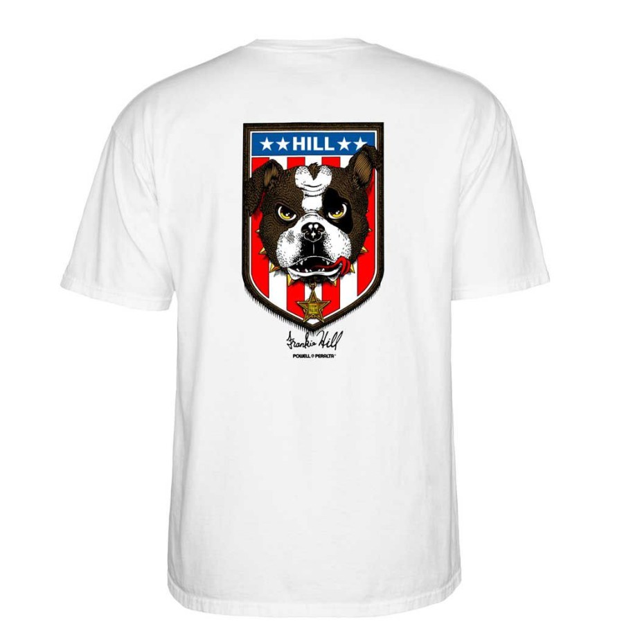 * Best-Selling Skate One Powell Peralta Frankie Hill Bulldog Tee White Men'S T-Shirts