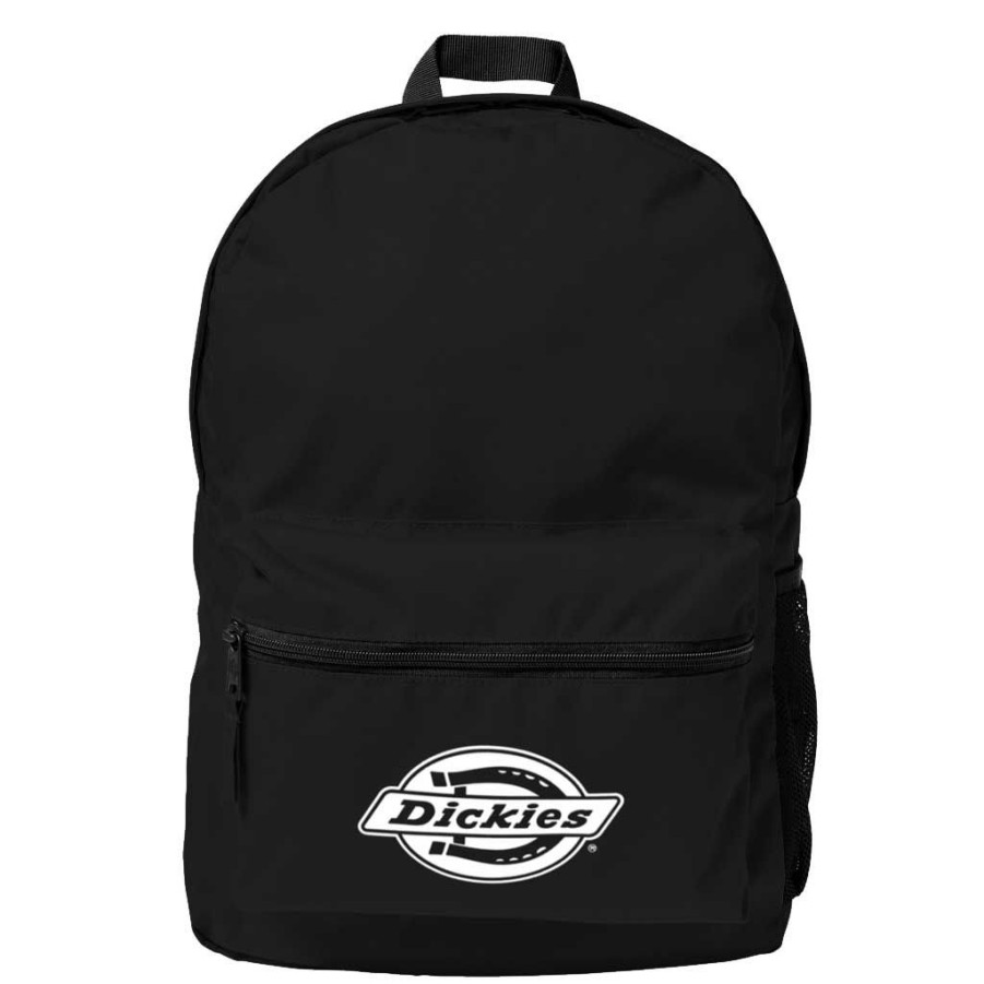 * 100% Guarantee Dickies Basic Double Logo Backpack Black Men'S Backpacks