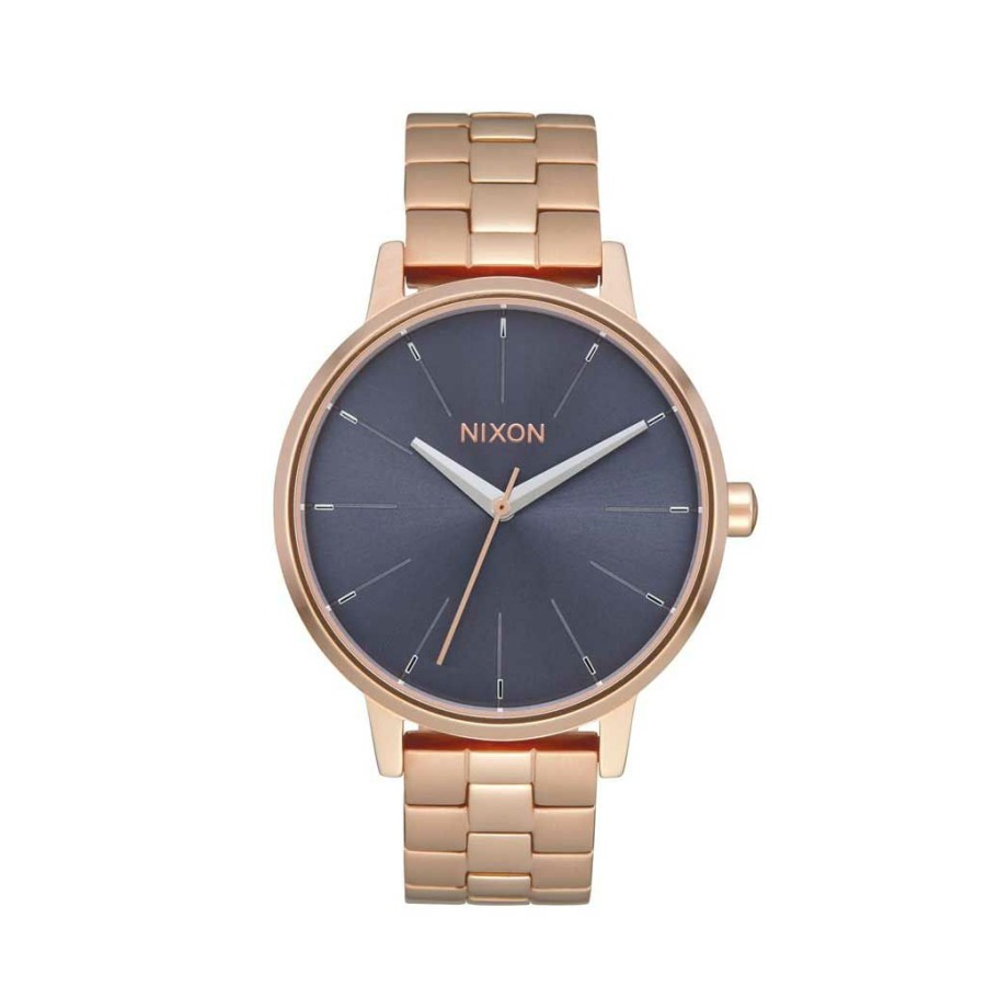 * Clearance Nixon Kensington Rose Gold/Storm Men'S Watches