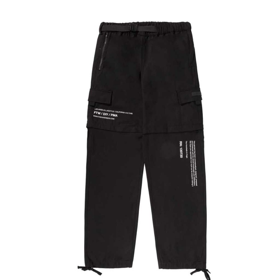 * Discount The Hundreds Camp Convertible Pants Black Men'S Pants