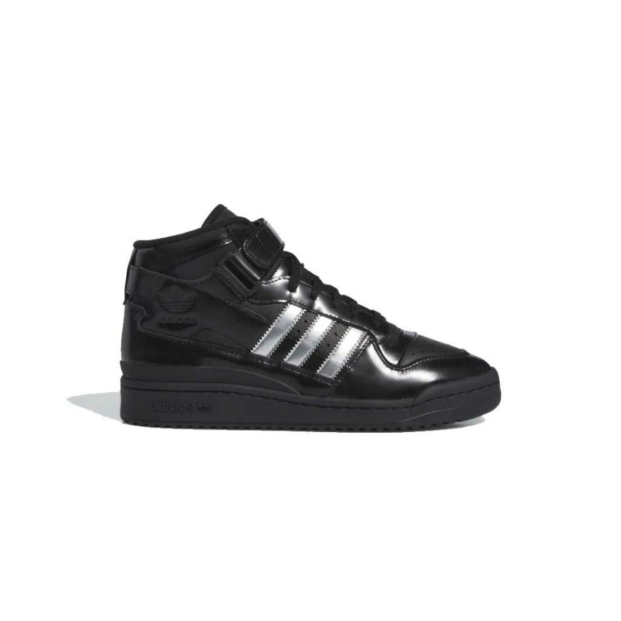 * Wholesale Adidas Forum 84 Mid Adv X Heitor Core Black/Silver Metallic/Core Black Men'S Shoes