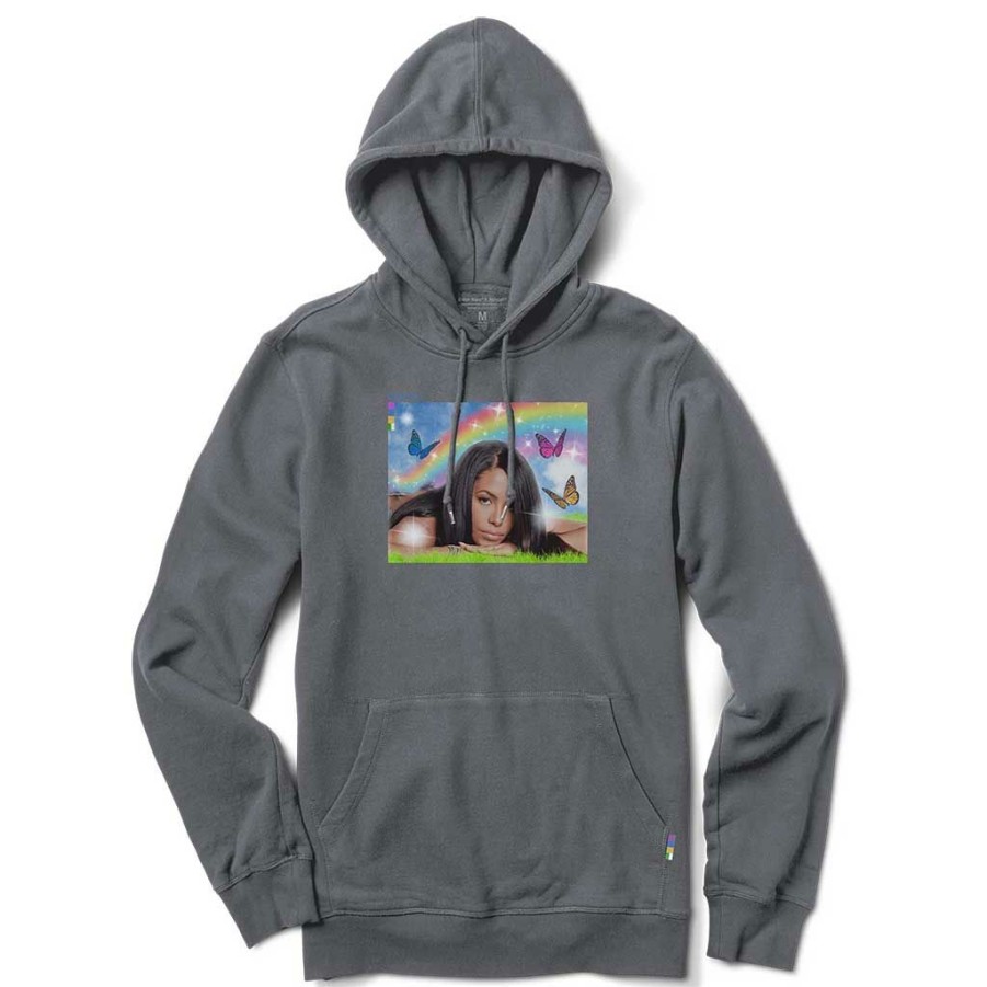 * Special Color Bars Aaliyah Meadow Pullover Hoodie Pigment Black Men'S Hoodies & Sweatshirts