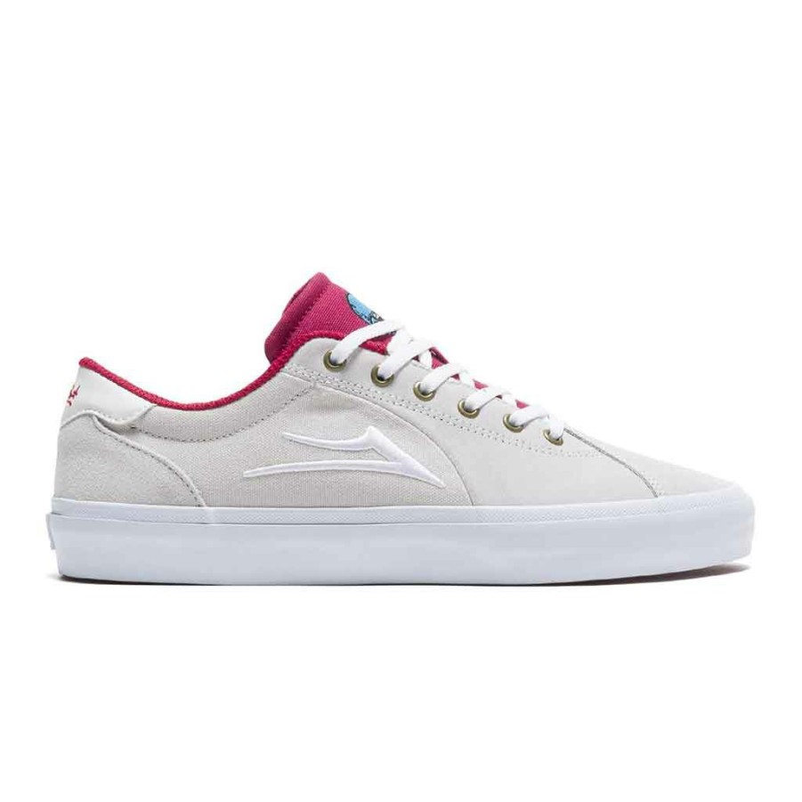 * Sale Online Lakai X Glaboe Flaco Ii White/Red Men'S Shoes