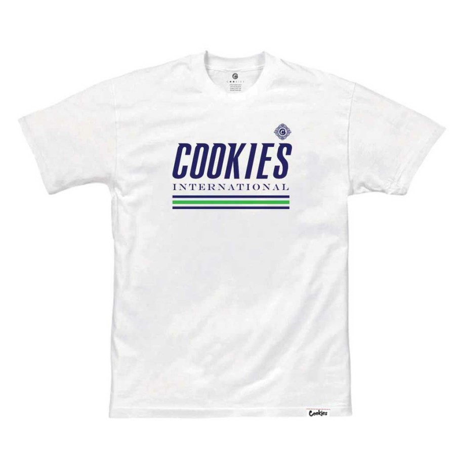 * Tendy Style Cookies Costa Azul Logo Tee White/Harbor Men'S T-Shirts