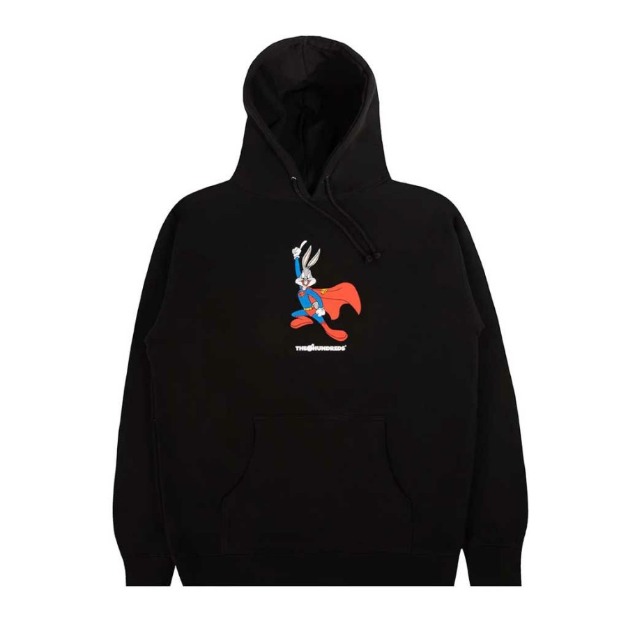 * Best Price The Hundreds X Warner Bros. Super Bugs Pullover Black Men'S Hoodies & Sweatshirts