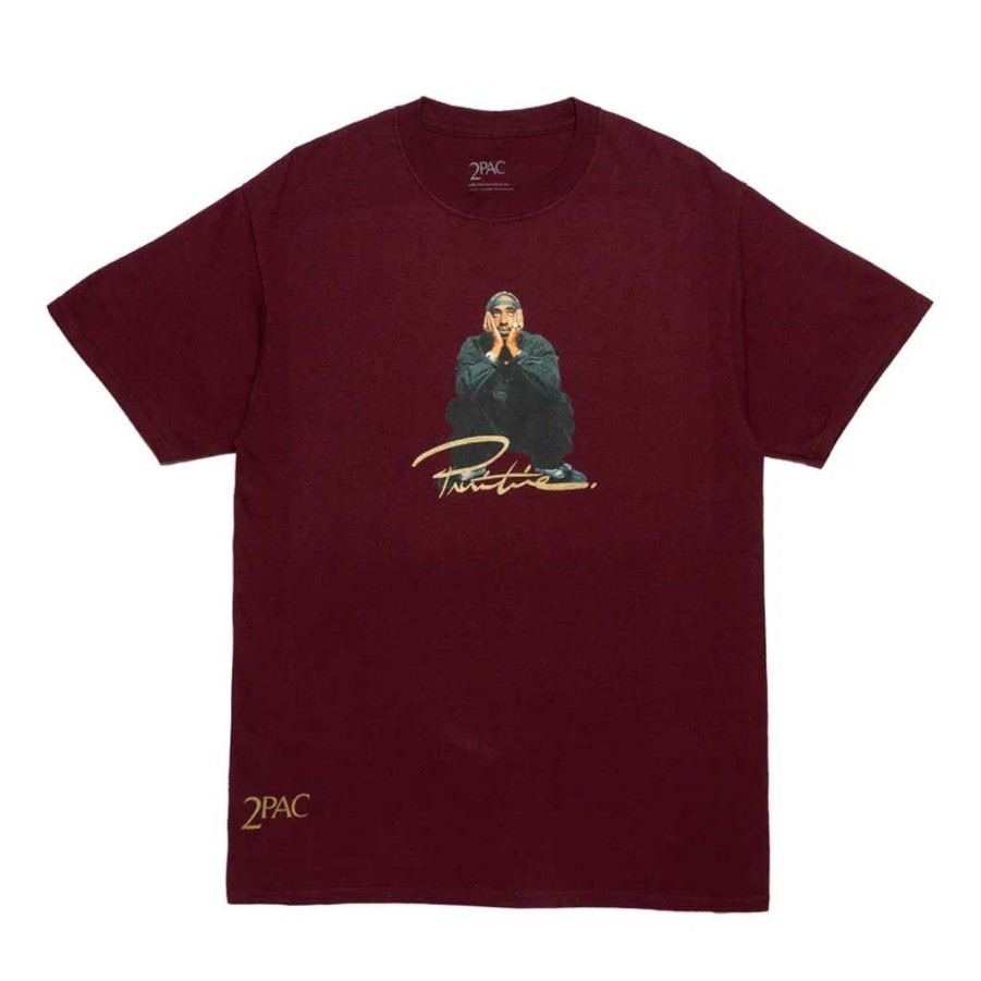 * Hot Sale Primitive X Tupac Shakur Tee Burgundy Men'S T-Shirts