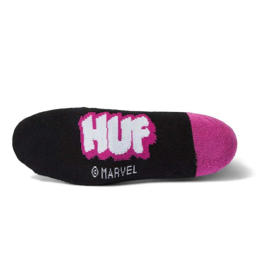 * Clearance Huf X Marvel Hangin' Out Sock Black Men'S Socks