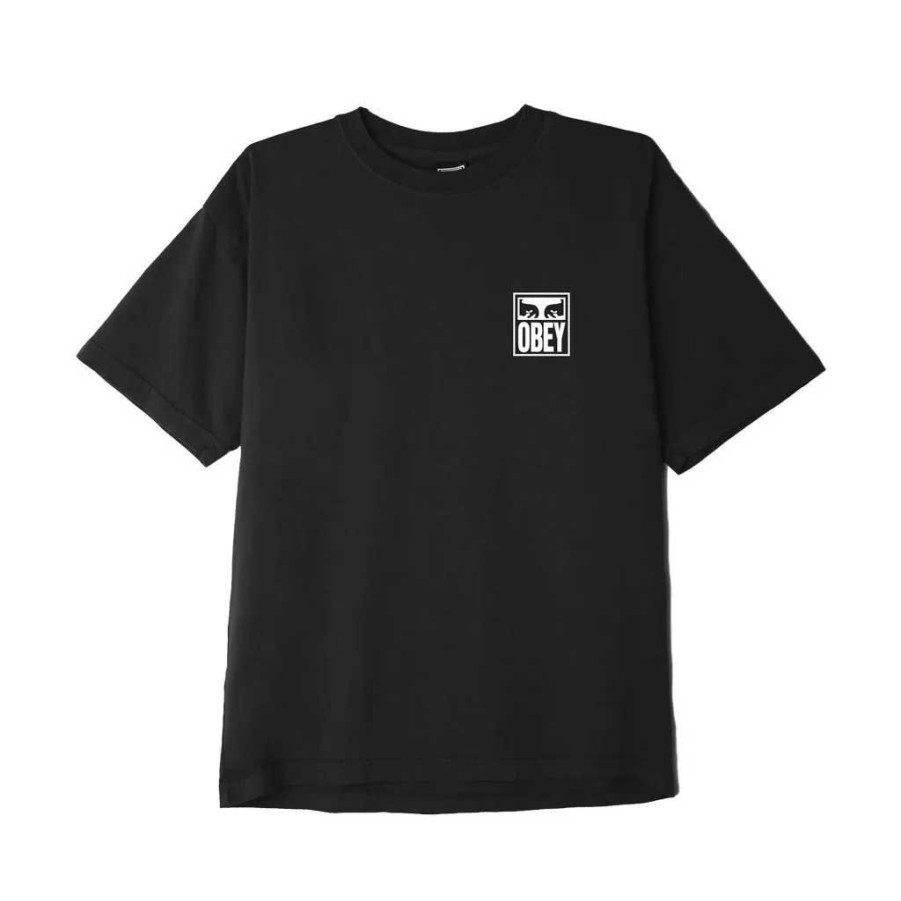 * Wholesale Obey Obey Eyes Icon 2 Tee Black Men'S T-Shirts