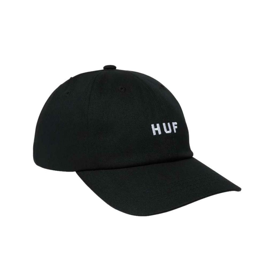 * Quick Delivery Huf Set Og Cv 6 Panel Hat Black Men'S Hats