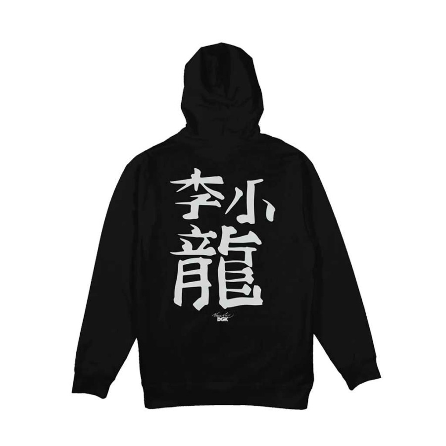 * Online Discount Dgk X Bruce Lee Reflection Hooded Black Men'S Hoodies & Sweatshirts