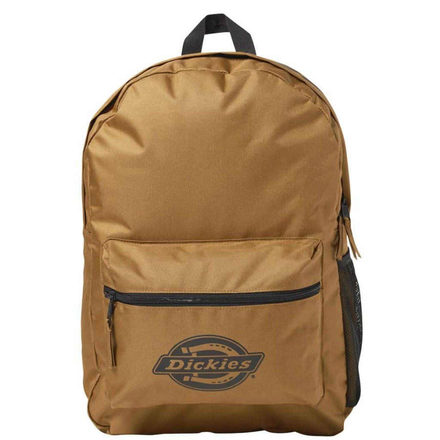 * Popular Dickies Basic Double Logo Backpack Brown Duck Men'S Backpacks