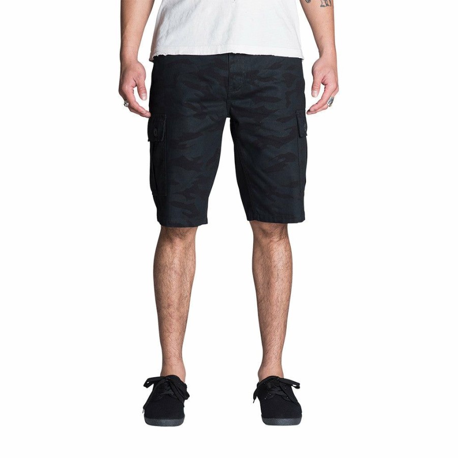 * 100% Guarantee Kr3W Klassic Cargo Short Black Camo Men'S Shorts