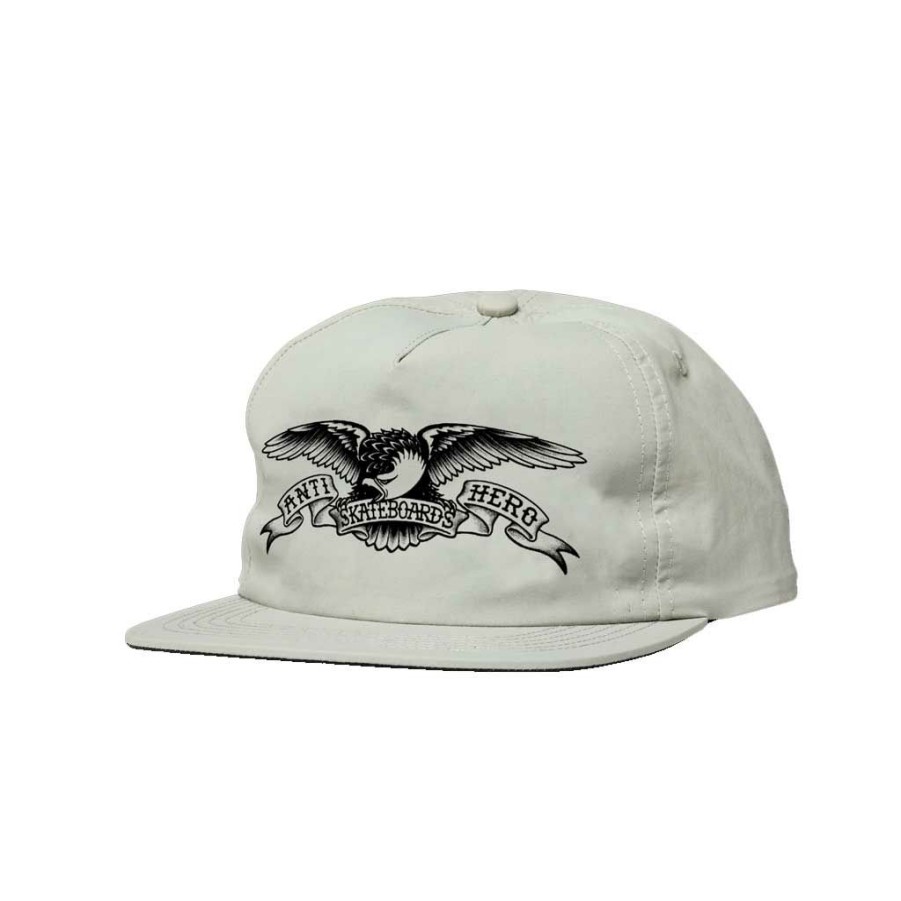 * Wholesale Antihero Adj Basic Eagle Snapback Light Grey Men'S Hats