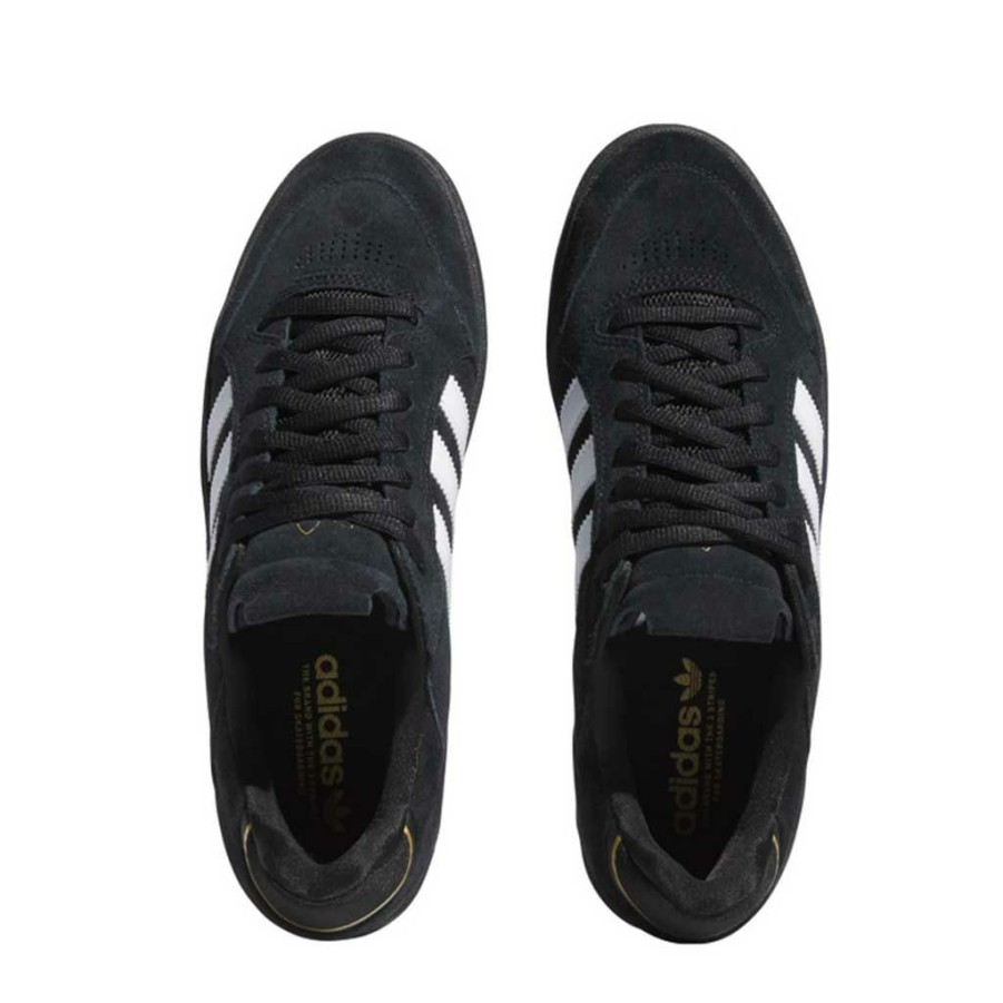 * Wholesale Adidas Tyshawn Low Black Sole Black/White/Gold Men'S Shoes