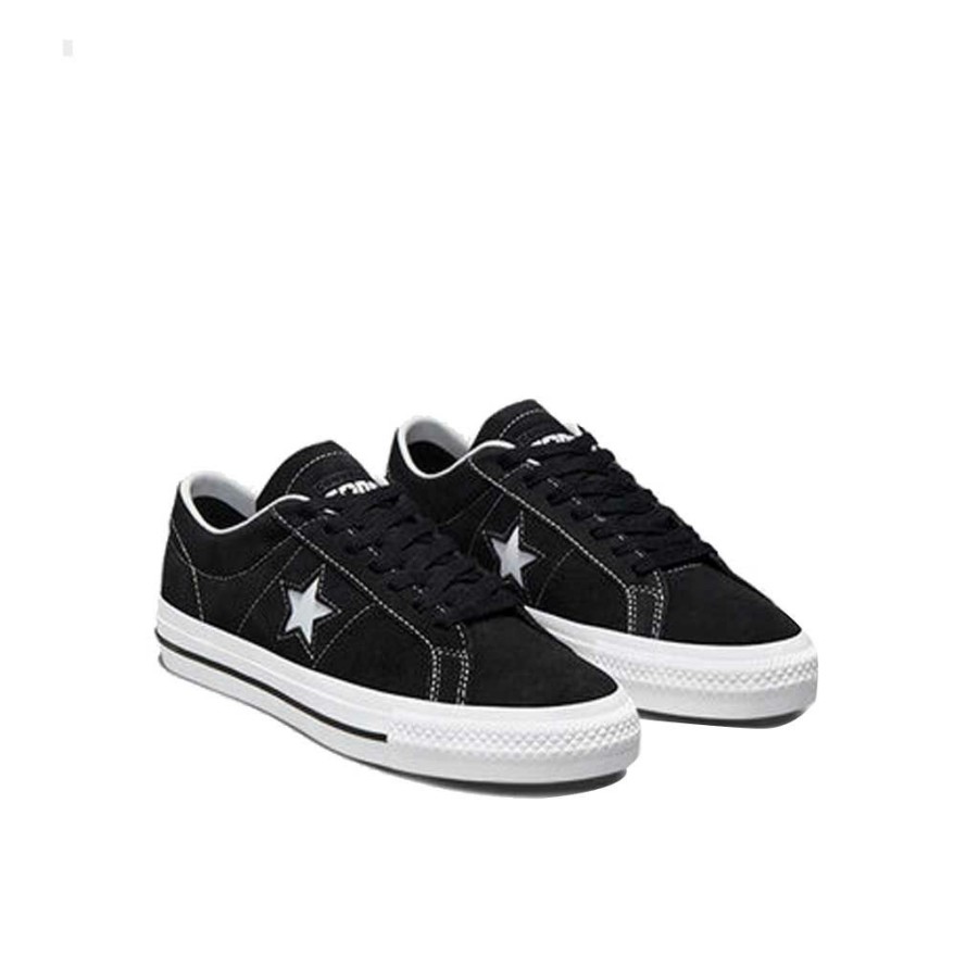 * Free Delivery Converse One Star Pro Black/Black/White Men'S Shoes