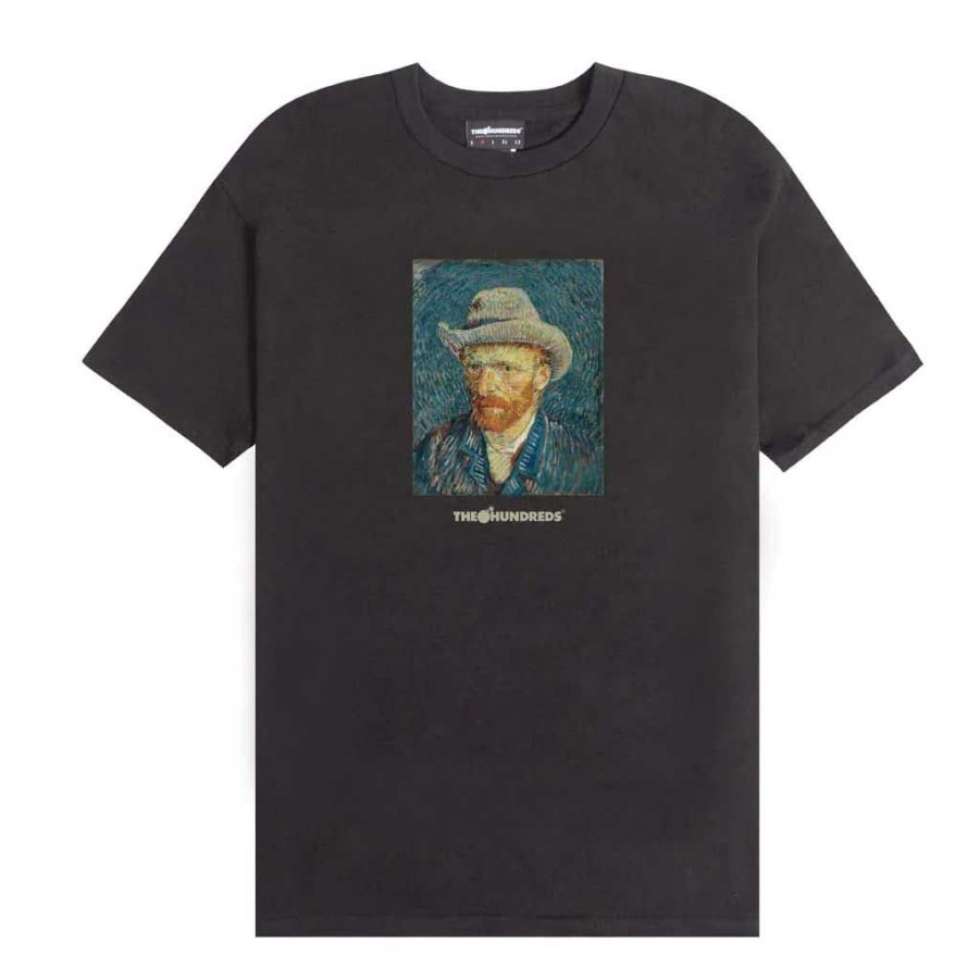 * Official The Hundreds X Van Gogh Van Gogh Self Portrait Tee Black Men'S T-Shirts