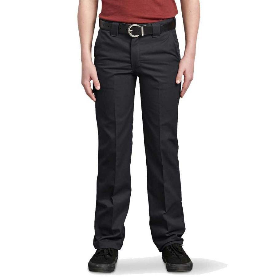 * Best Price Dickies Boys Twill Pant Slim Straight Black Men'S Pants