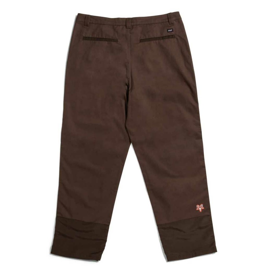 * Fashionable Huf X Thrasher Field Crew Pant Chocolate Men'S Pants