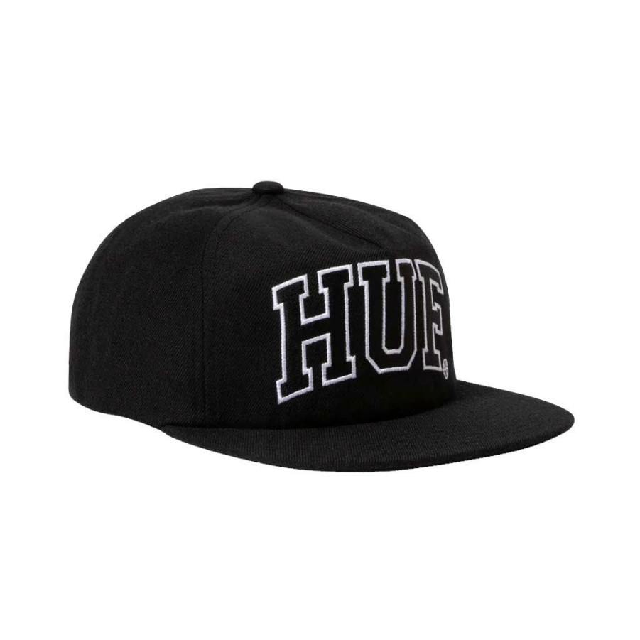 * Free Delivery Huf Arch Logo Snapback Black Men'S Hats