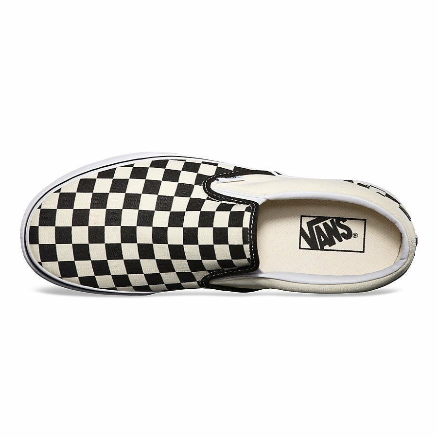 * 100% Guarantee Vans Classic Slip-On Shoes Black/White Checker Men'S Shoes