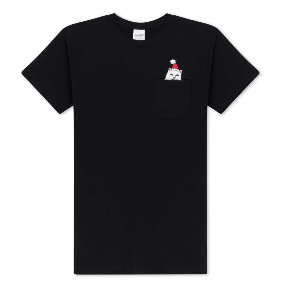 * Special Rip N Dip Lord Santa Pocket Tee Black Men'S T-Shirts