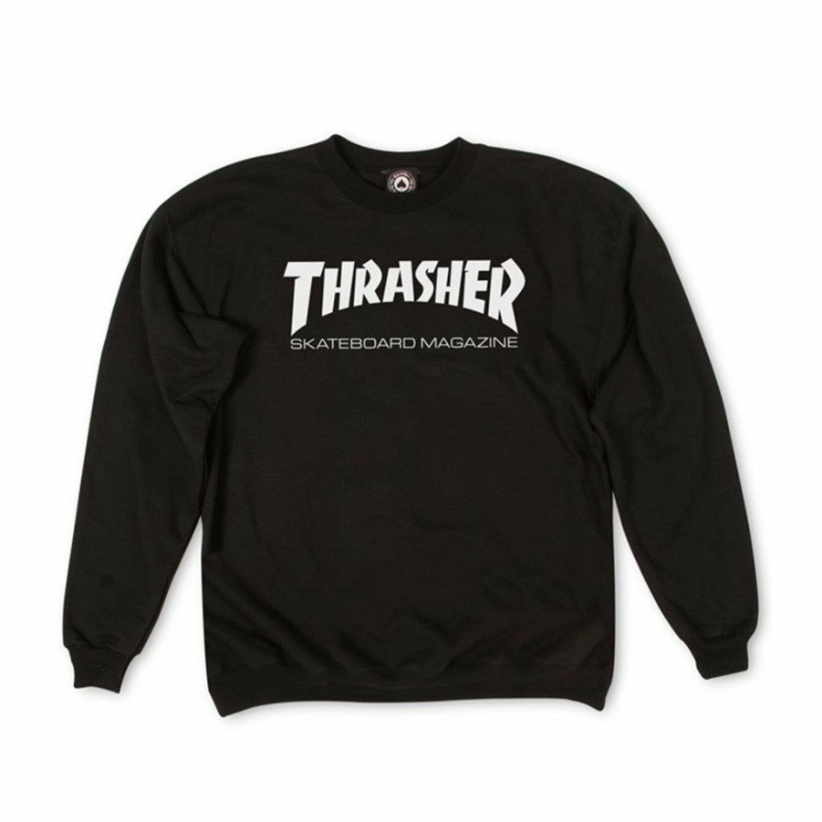 * Wholesale Thrasher Skate Mag Crewneck Black Men'S Hoodies & Sweatshirts