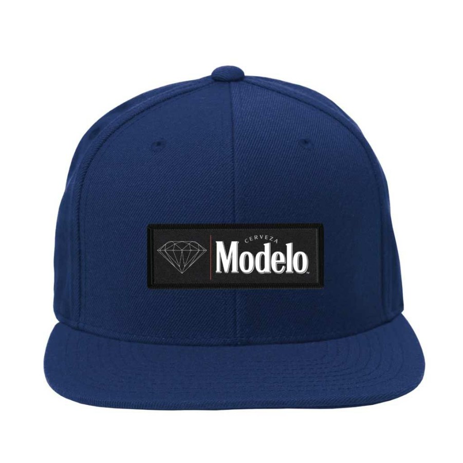 * Clearance Diamond X Modelo Box Logo Snapback Navy Men'S Hats