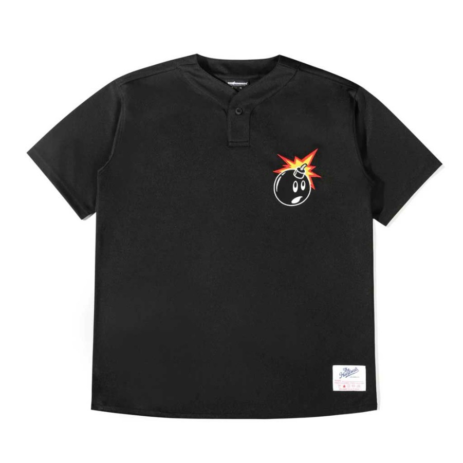 * Free Delivery The Hundreds Adam Practive Jersey Black Men'S Shirts