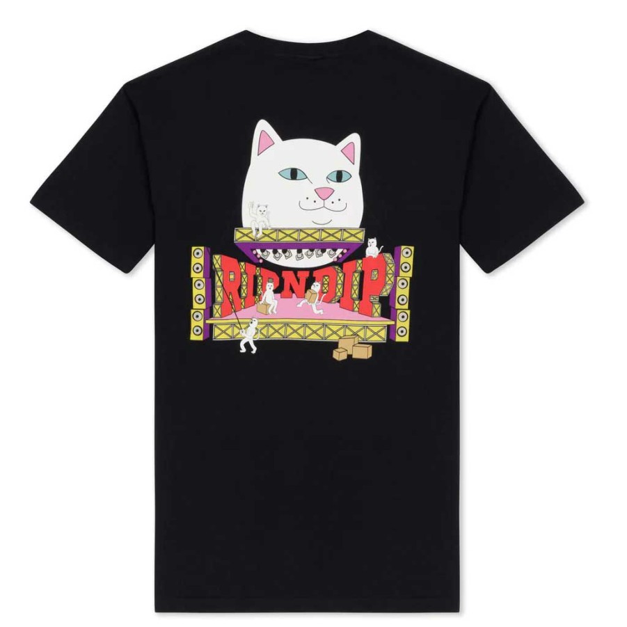 * Sale Online Rip N Dip Ripndip Stage Tee Black Men'S T-Shirts