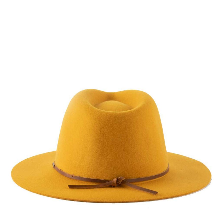 * Quick Delivery Brixton Wesley Fedora Golden Glow Men'S Hats