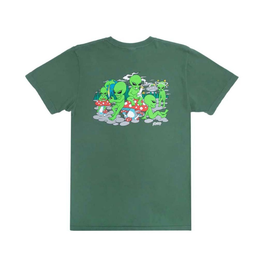 * Discount Rip N Dip Space Gang Tee Olive Men'S T-Shirts