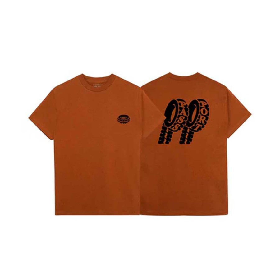 * Wholesale Passport Flat Tyre Tee Texas Orange Men'S T-Shirts