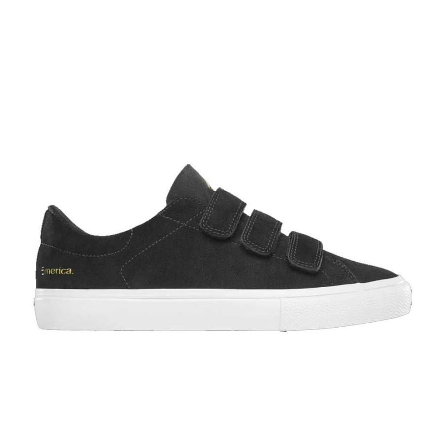 * Popular Emerica Omen Lo Velcro Black Men'S Shoes