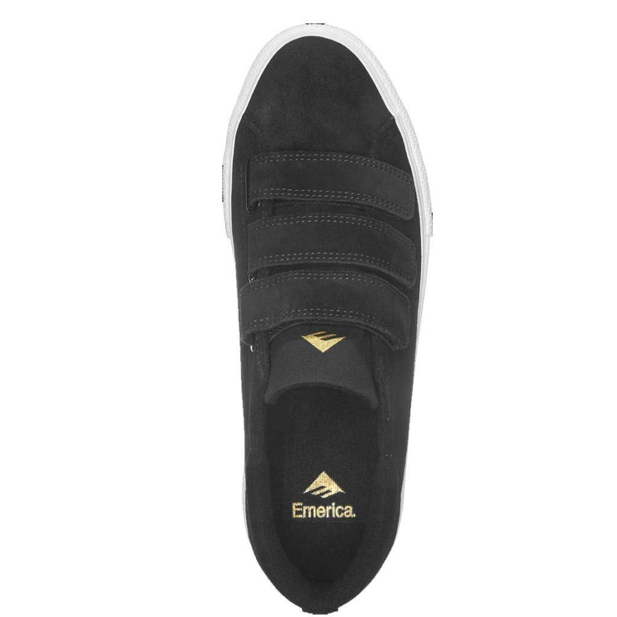 * Popular Emerica Omen Lo Velcro Black Men'S Shoes