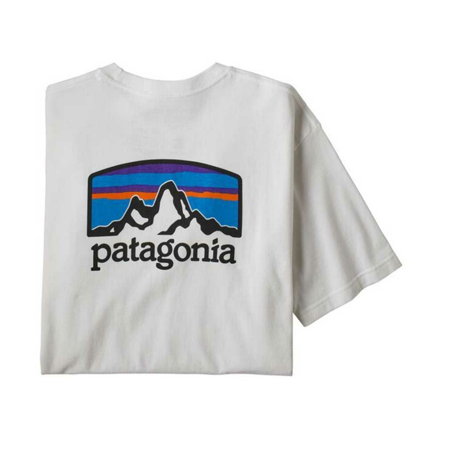 * Tendy Style Patagonia Fitz Roy Horizons White Men'S T-Shirts