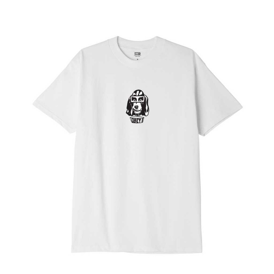 * Online Discount Obey Obey Hound Tee White Men'S T-Shirts