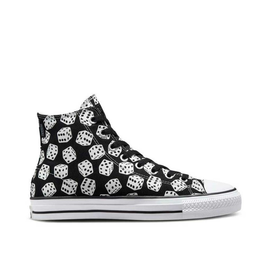 * New Converse Ctas Pro Hi Dice Black/White Men'S Shoes