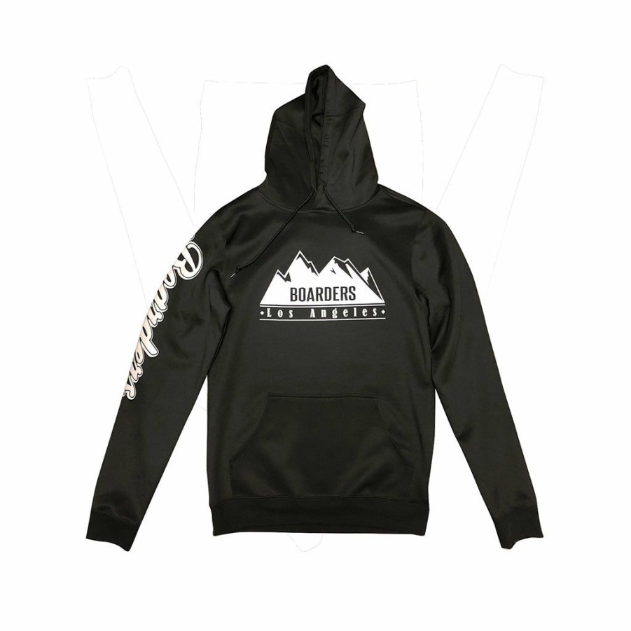 * Best Price Boarders Mountain Tech Hoodie Black Men'S Hoodies & Sweatshirts