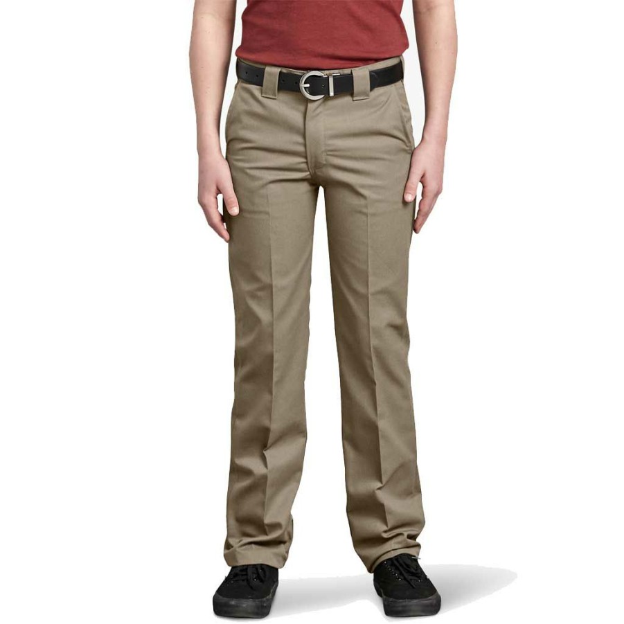 * Clearance Dickies Boys Twill Pant Slim Straight Desert Sand Men'S Pants