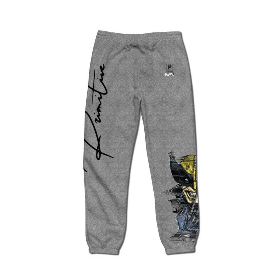 * Special Primitive X Marvel Wolverine Sweatpants Grey Heather Men'S Pants