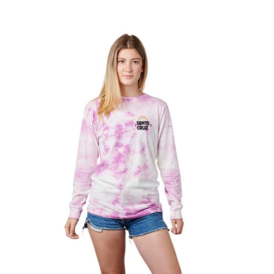 * Hot Sale Santa Cruz Women'S Hand Mural L/S Tee Cloud Lilac Women'S Shirts