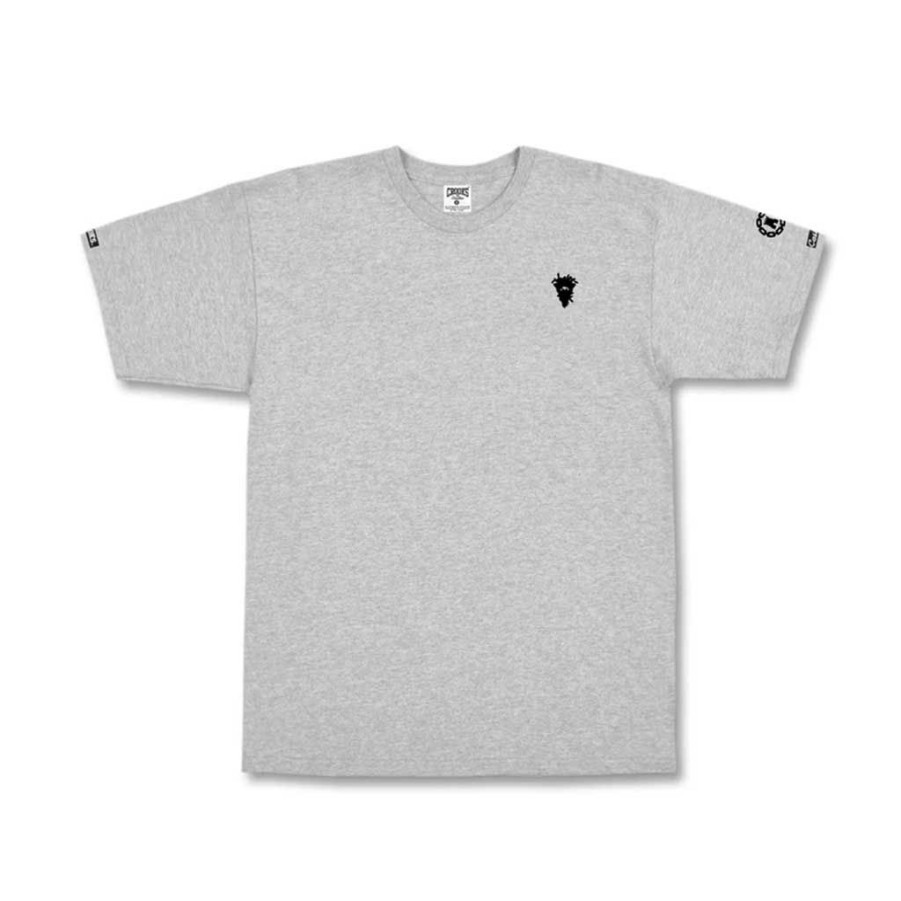 * Best-Selling Crooks And Castles Core Essentials S/S T-Shirt Heather Grey Men'S T-Shirts