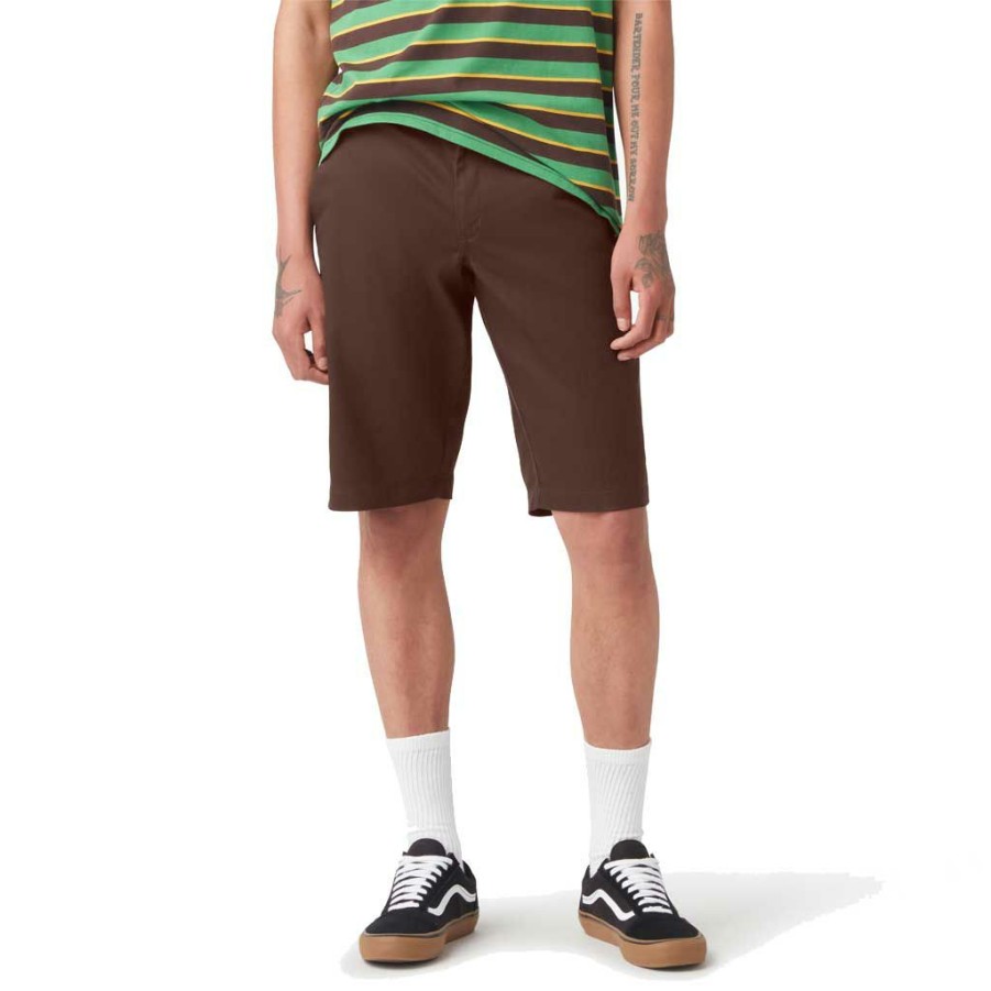 * New Dickies Va Regular Fit Short Chocolate Brown Men'S Shorts